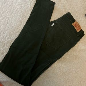 $10 CLEAR OUT SALE -  720 high rise super skinny jeans in dark green size 29